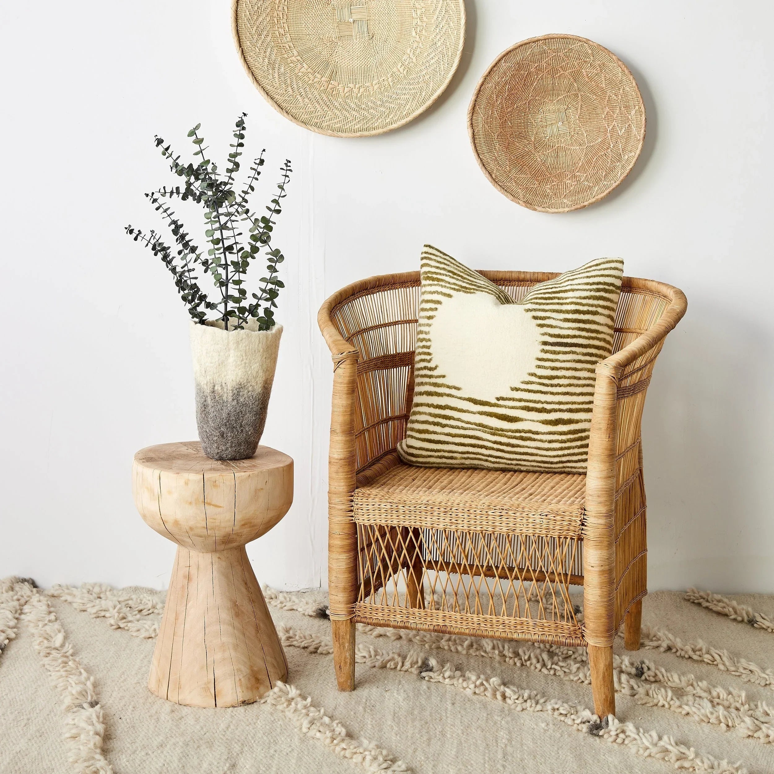 Full Moon Throw Pillow Kanju Interiors