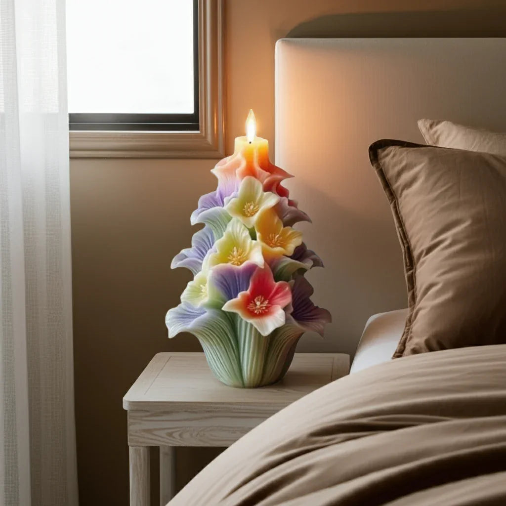 3D Floral Bouquet Mold with Layered Petals - Candle, Resin, Plaster, Soap Crafting - Reusable Silicone Casting Mold for Wedding, Home Decor, Birthday Party Centerpieces - Easy Release & Long-Lasting Floral Arrangement Mold, C House Of Avana