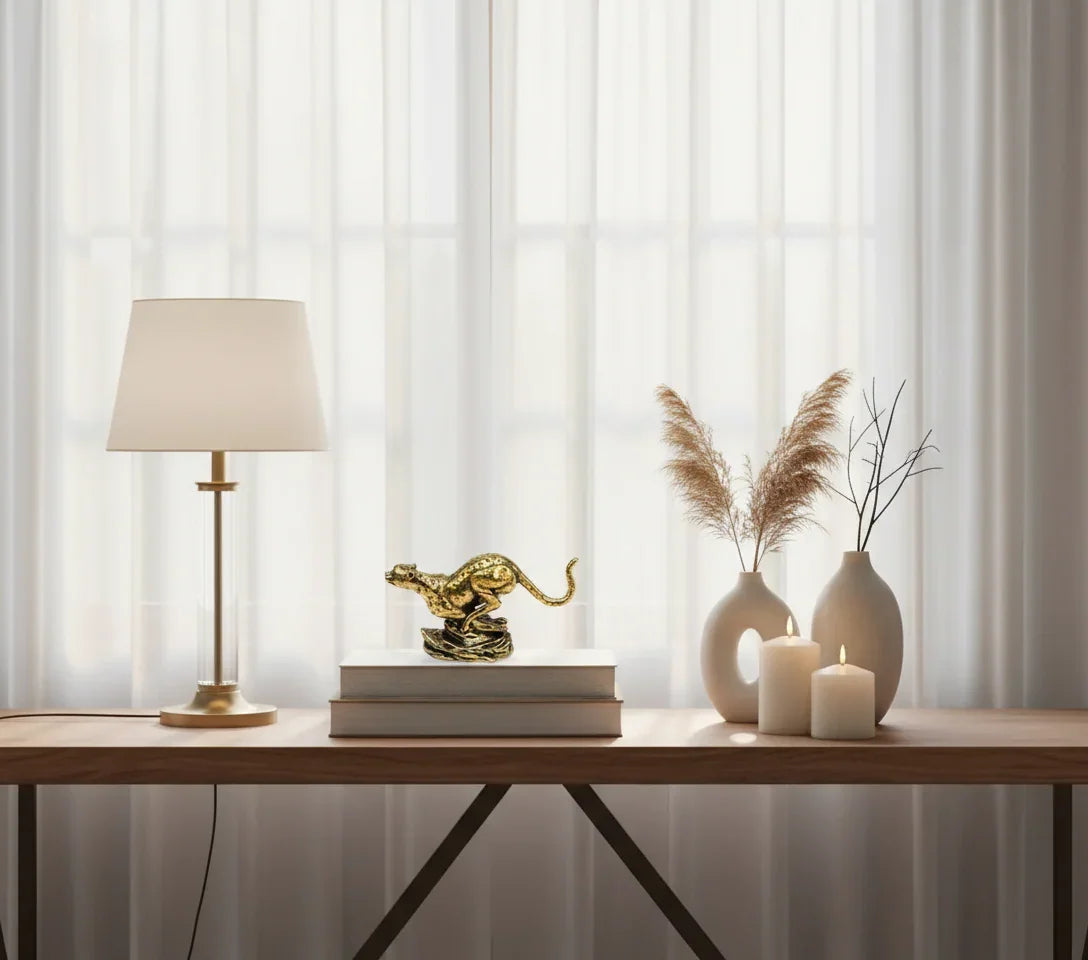 Elegant Cheetah Figurine House Of Avana