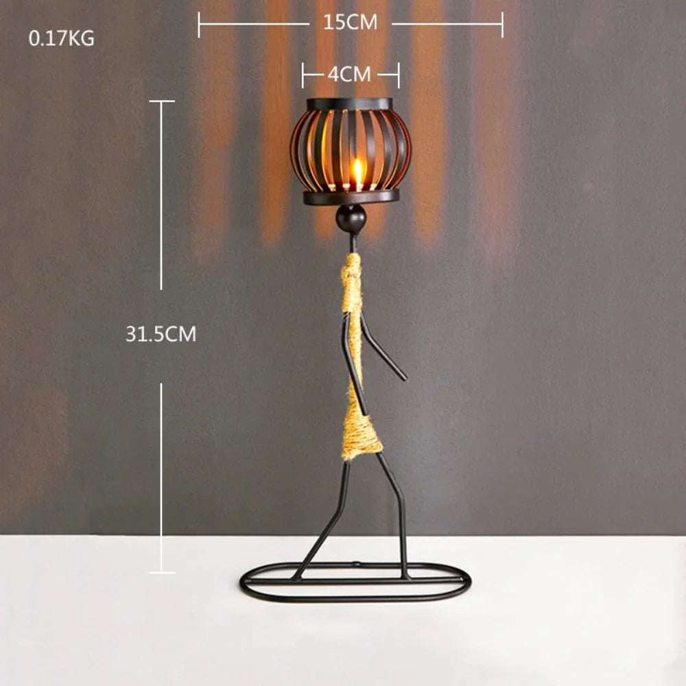 Creative Iron Candle Holder for Home Decor - House Of Avana