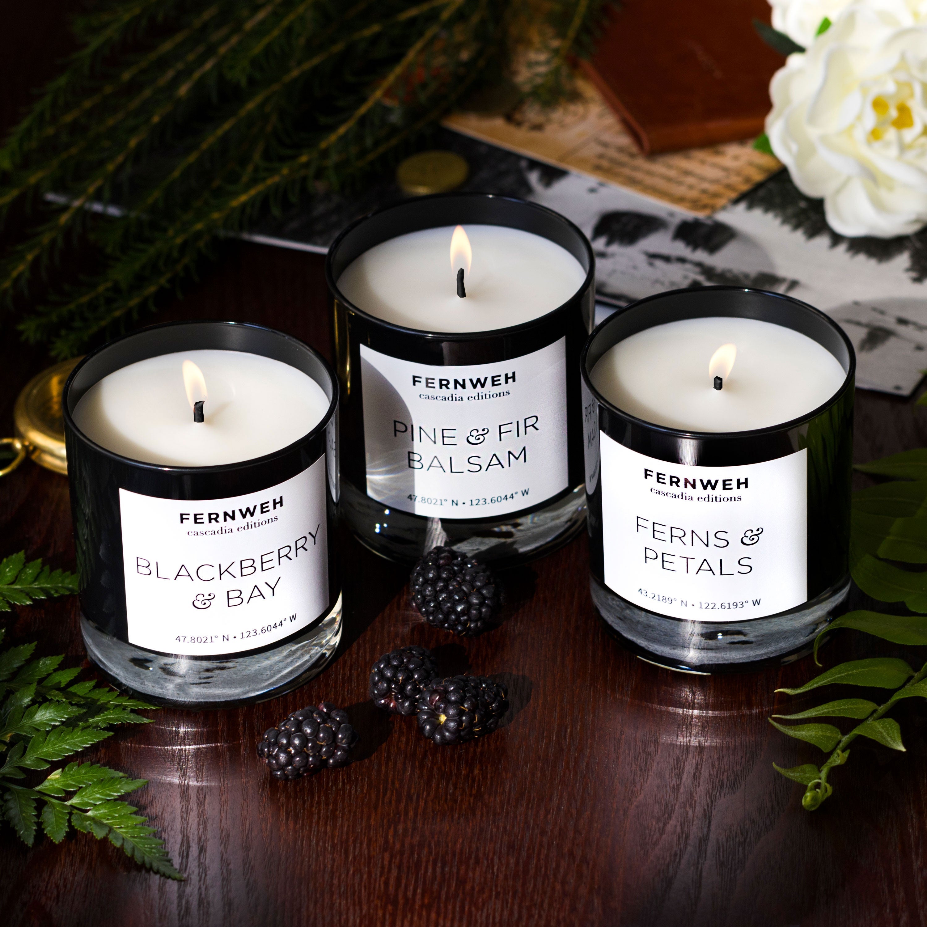 Blackberry & Bay Scented Soy Candle Fernweh Editions