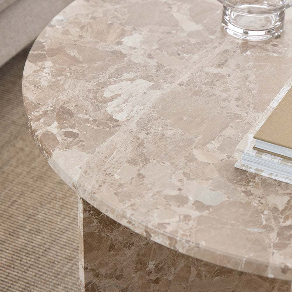 Vega Marble Coffee Table - Round, Square Or Rectangle in 3 Colour Variations House Of Avana