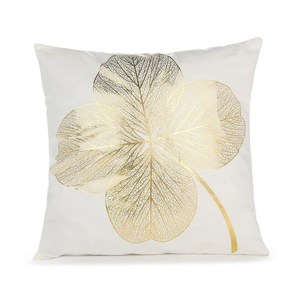Retro Style Gold Stamped Cushion Cover - House Of Avana