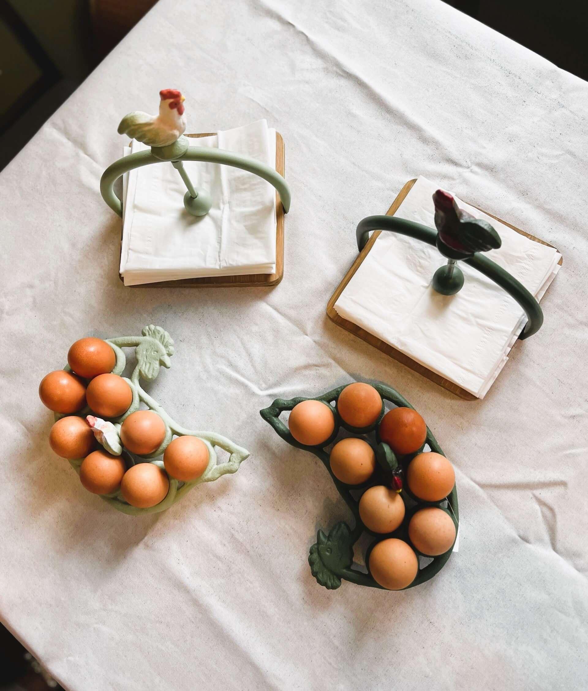 Farmhouse Rooster Napkin Holder Vintage Shopper