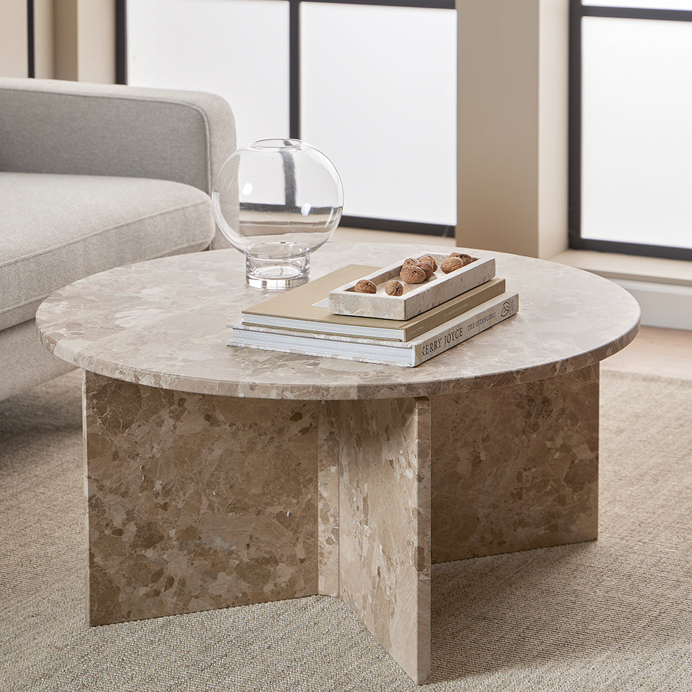 Vega Marble Coffee Table - Round, Square Or Rectangle in 3 Colour Variations House Of Avana