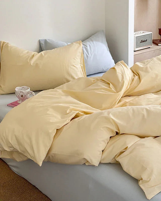 Chloe Pastel Candy Cotton Bedding Set / Purple Ever Lasting