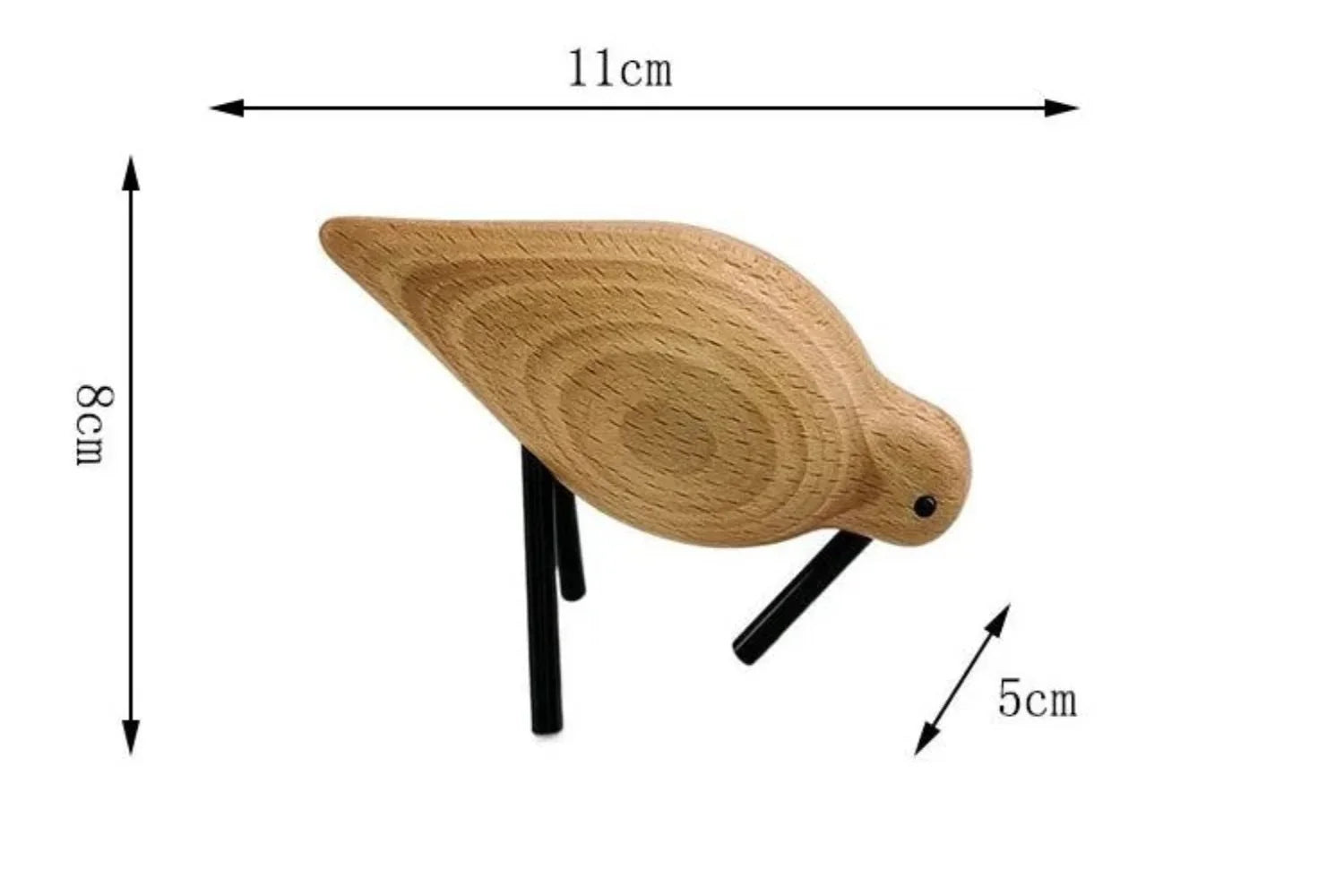 Water Bird Wood Decoration Figurine - House Of Avana