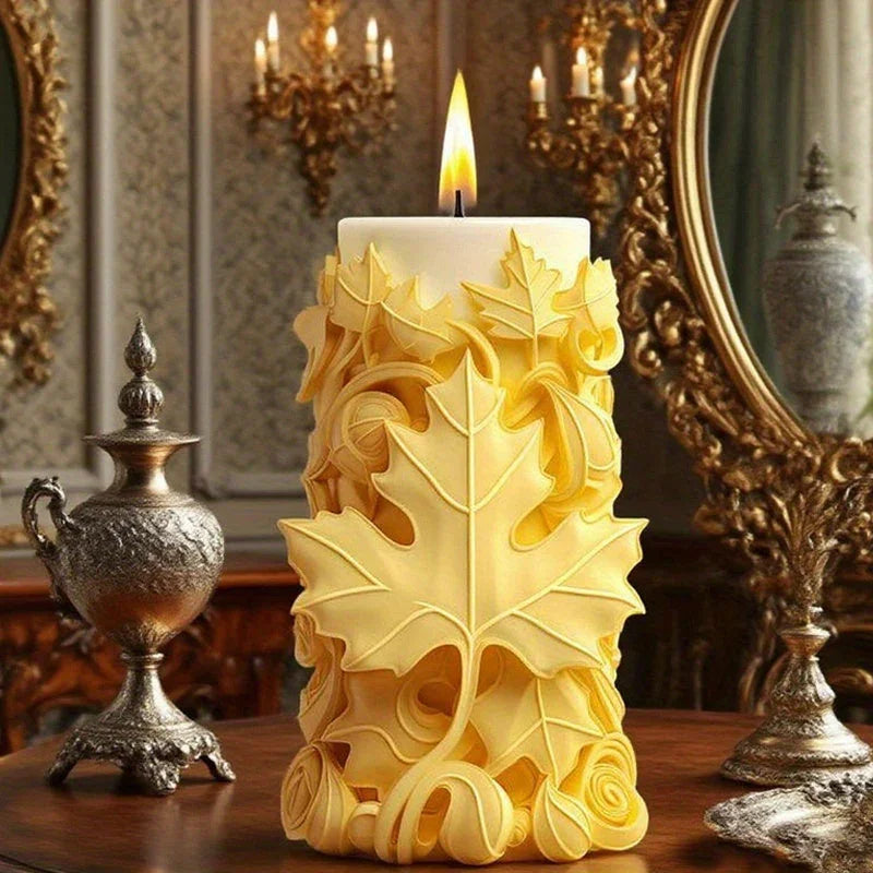 3D Maple Leaf Candle Molds - Durable Silicone Scented Candle & Soap Molds for Elegant Fall Decor, Weddings, Halloween, and Home Accents, Candle Making Supplies, Decorative Molds, Realistic Leaf Design, Highquality Silicone House Of Avana