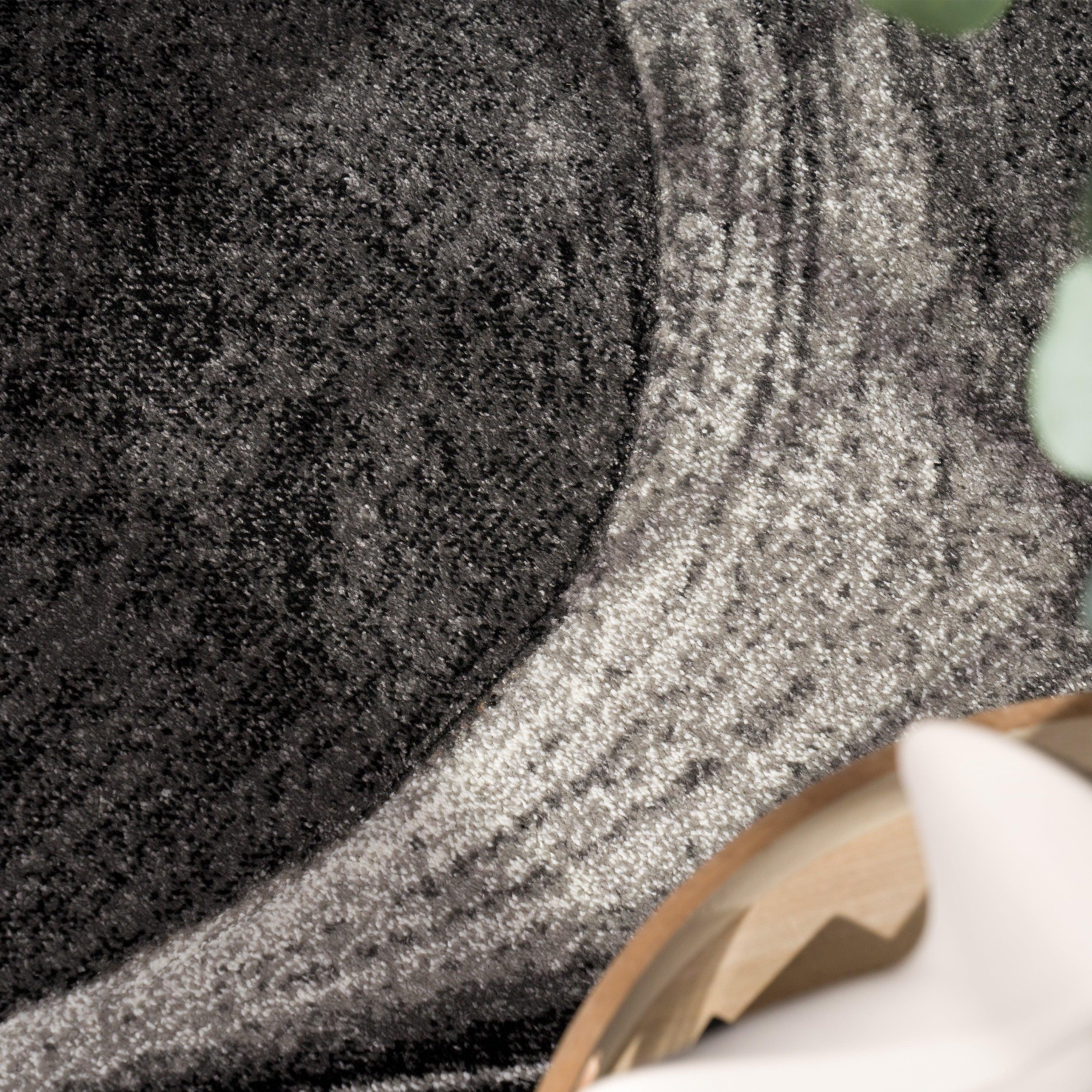 Modern Living Room Rug Brilliance Abstract Design - Grey RugYourHome