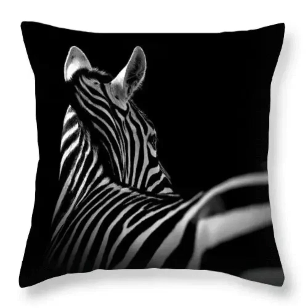 Zebra Print Cushion Cover Pillowcase - House Of Avana