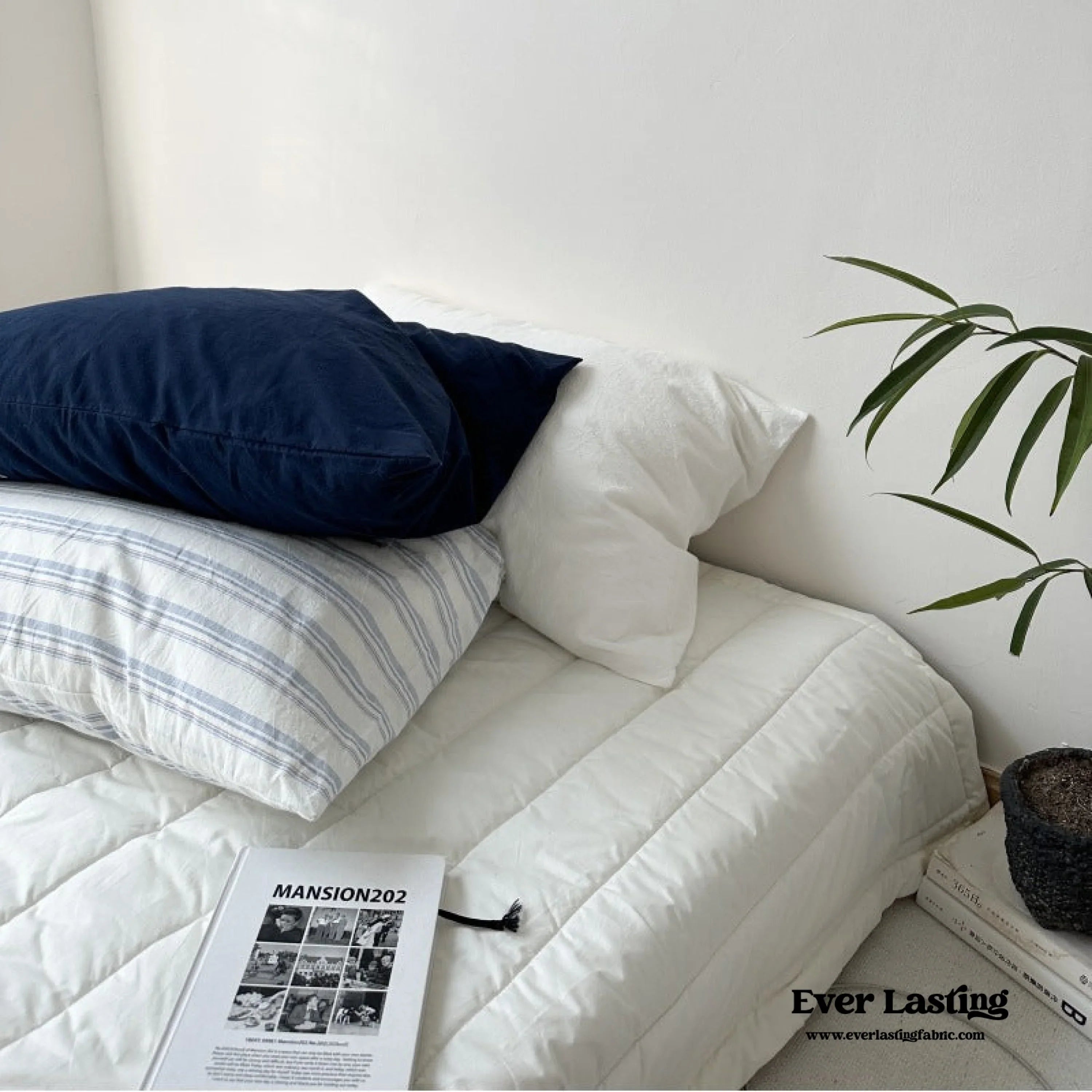 Breezy Stripe Washed Cotton Pillowcases Ever Lasting
