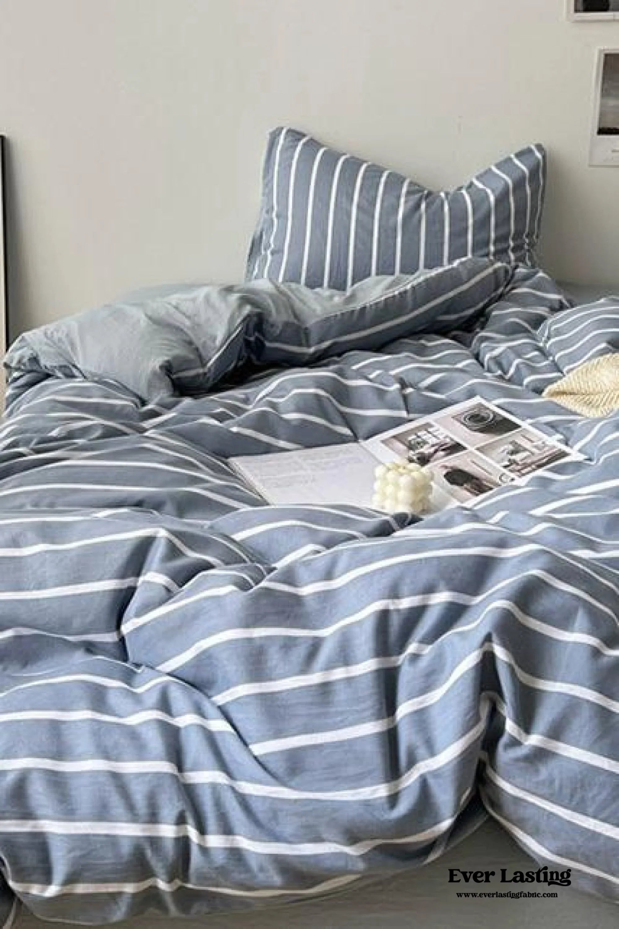 Clean Cut Bedroom Bedding Set / Gingham Brown Ever Lasting