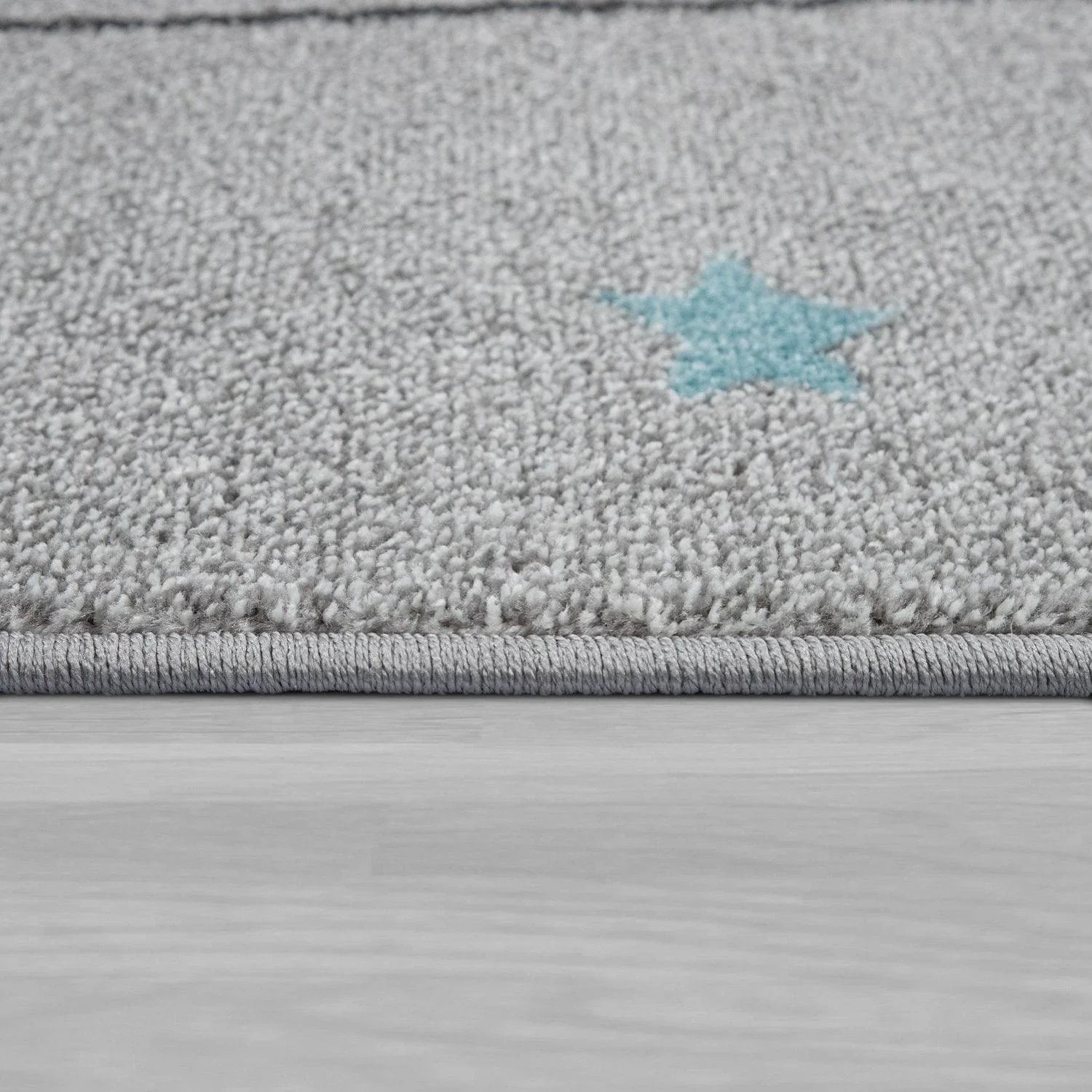 Kids Rug Nino Cute Elephant for Nursery in Grey RugYourHome