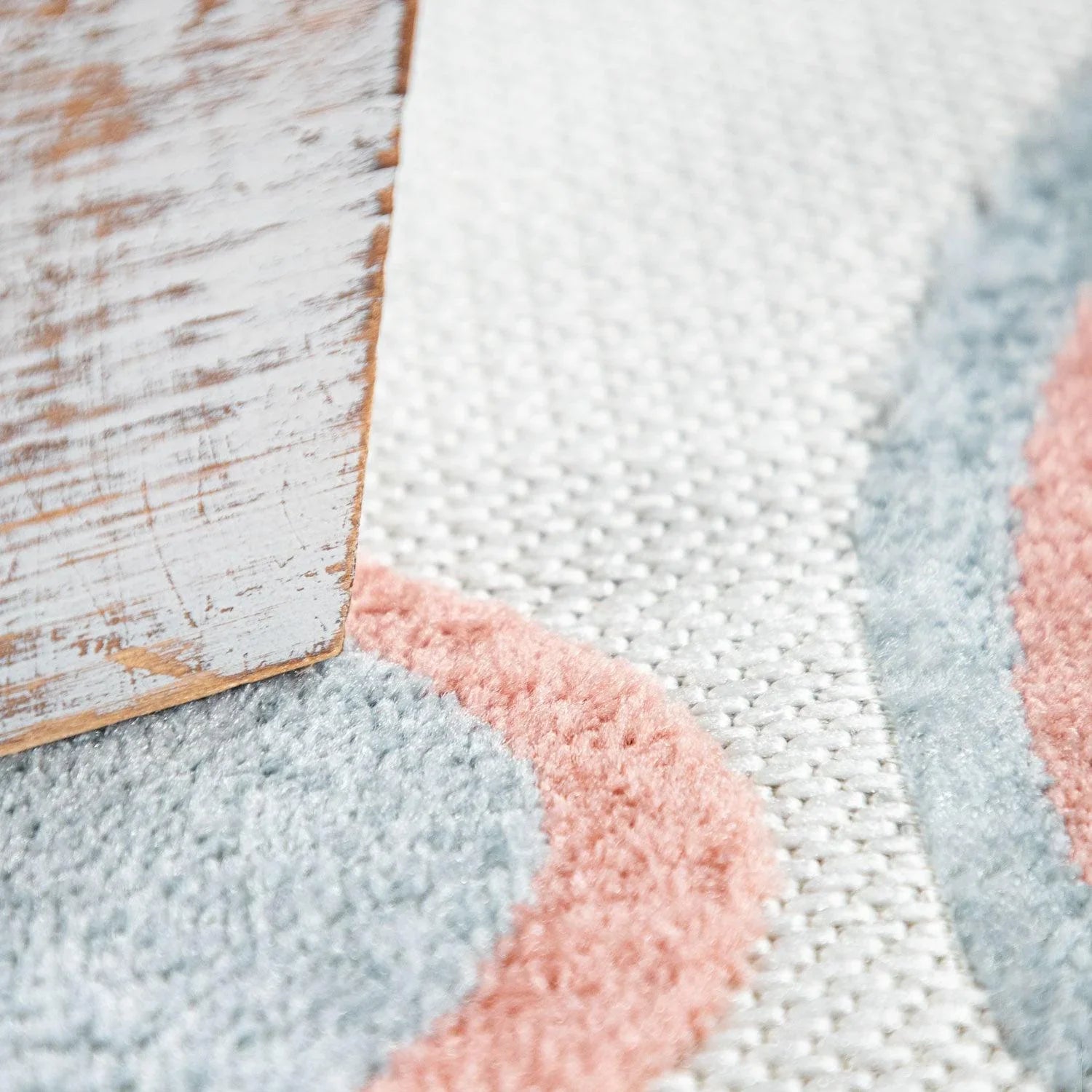 Kids Rug Tweet Colorful Playmat with Butterflies - Beige Cream RugYourHome