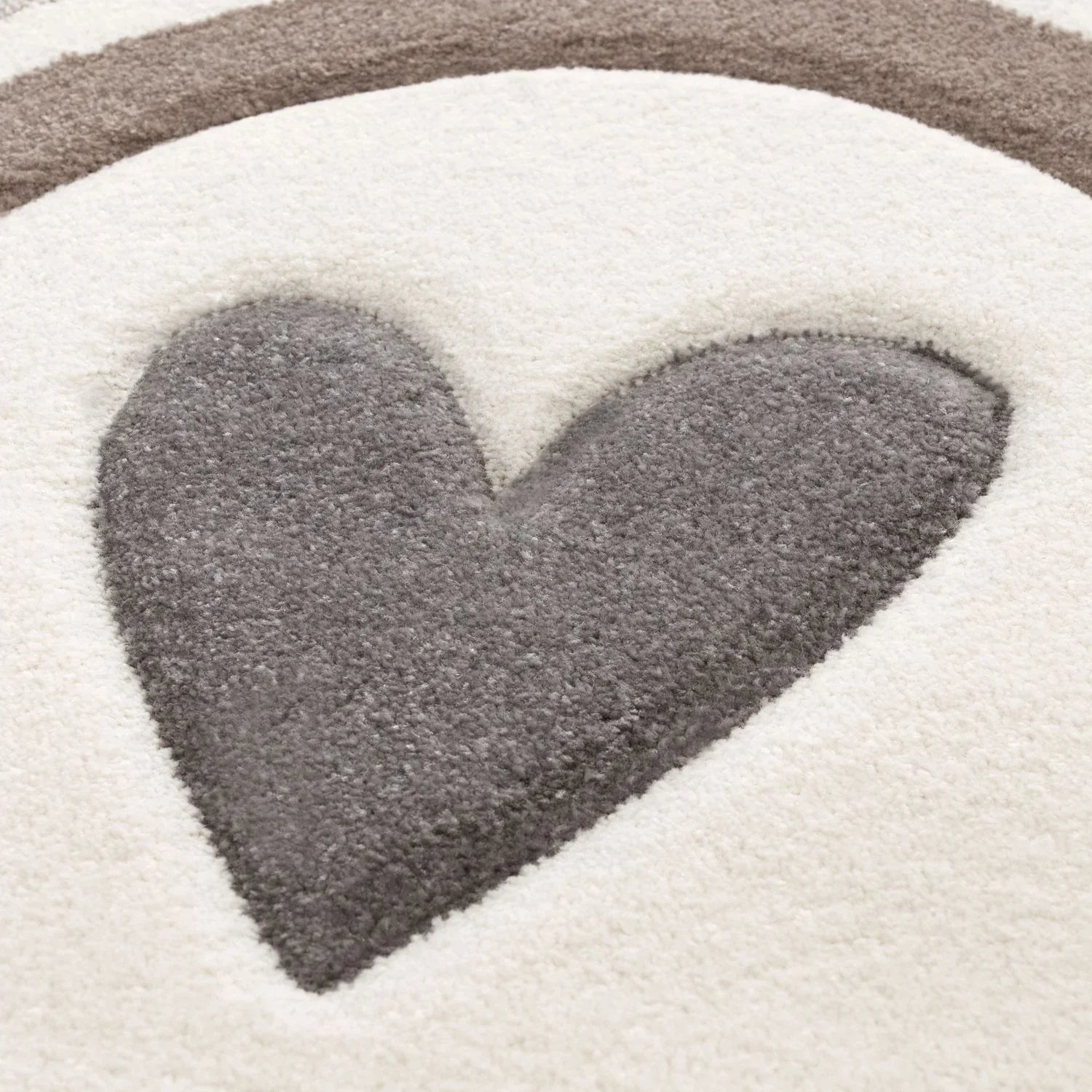 Kids Rug Cosmo with Rainbow & Hearts in Cream RugYourHome