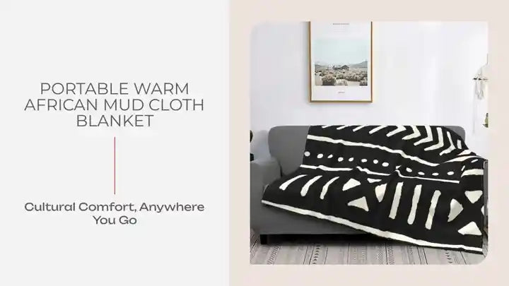 Portable Warm African Mud Cloth Blanket by@Outfy