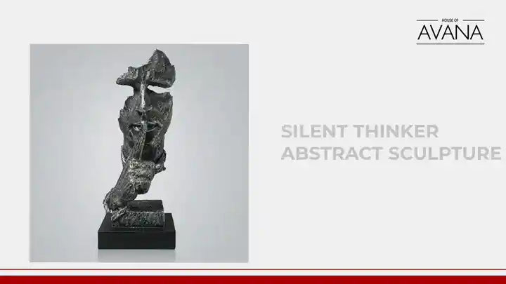 Silent Thinker Abstract Sculpture by@Outfy