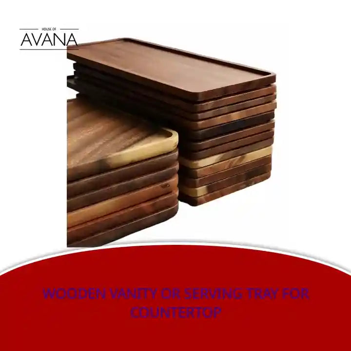 Wooden Vanity or Serving Tray for Countertop by@Outfy