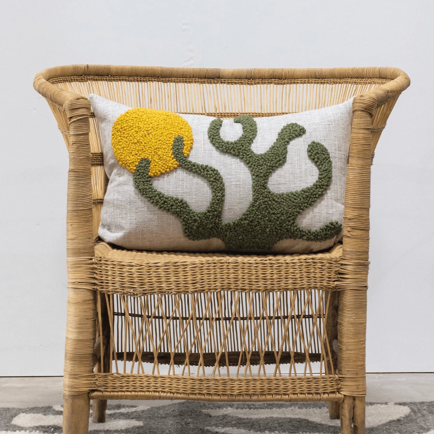 Sea Kelp Throw Pillow Kanju Interiors