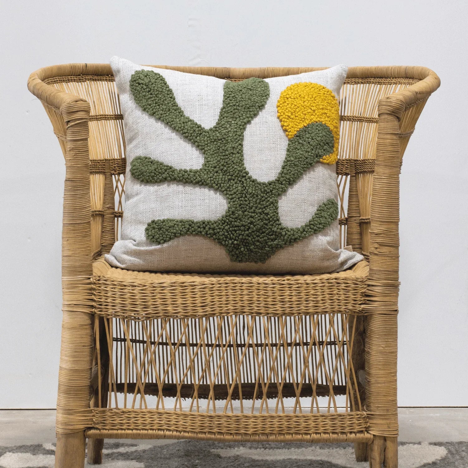 Sea Kelp Throw Pillow Kanju Interiors