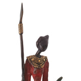Bronze sculpture of Female African Warrior | House of Avana