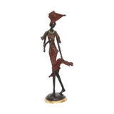 Unique Bronze Figurine of an Elegant African Woman | House of Avana 