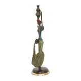 Bronze African Female Devoted In Traditional Chores | House of Avana