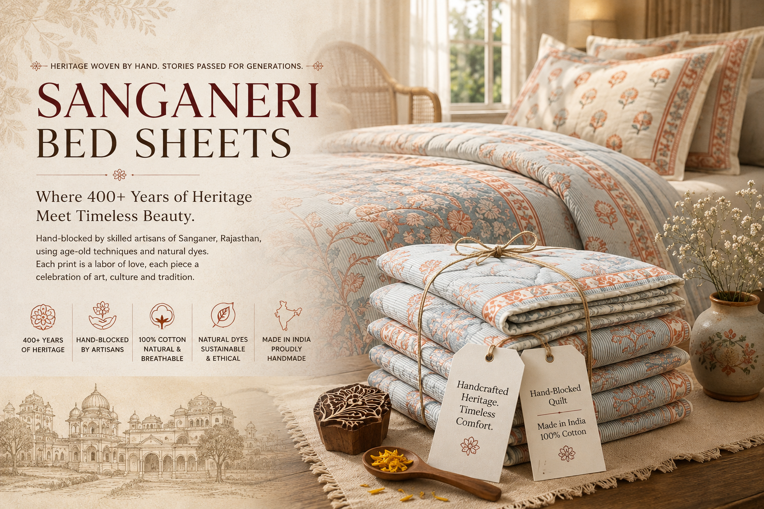 Sanganeri Block Print: The Complete Guide to India's Finest Hand Block Printing
