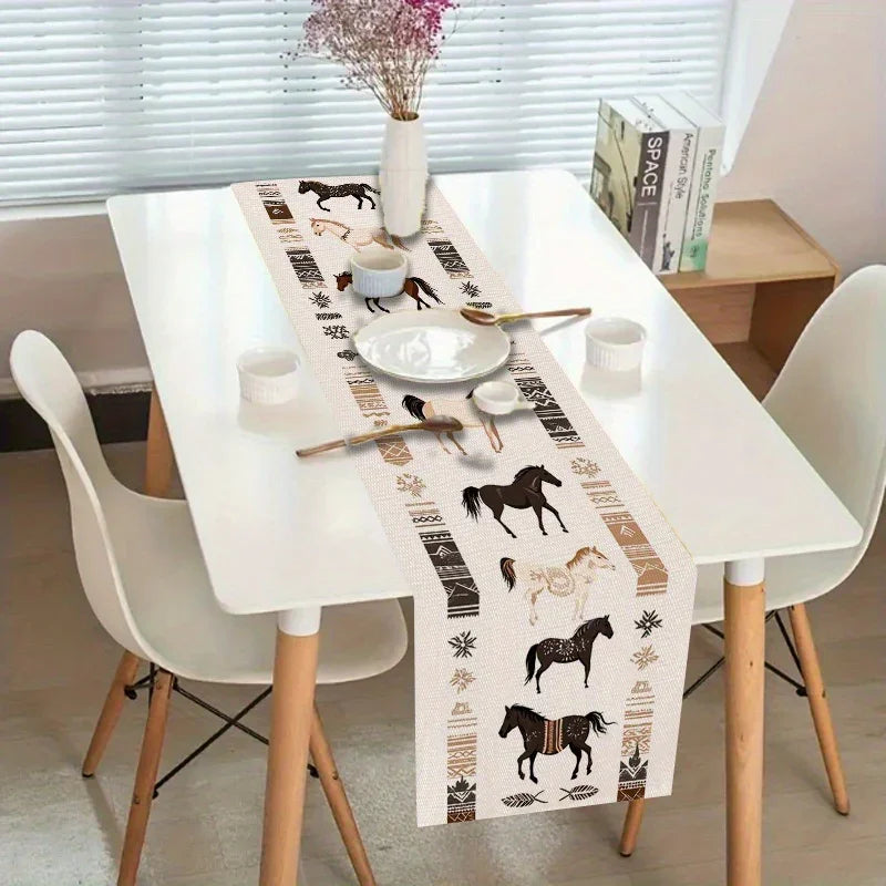 Table Runner - Rustic Polyester Western