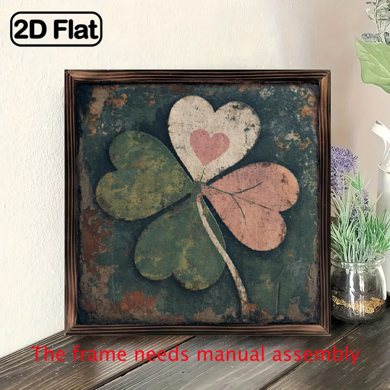 Wall Art - Vintage Wooden 8x8 Inch