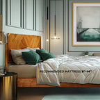 Bifrost Solid Wood Bed Frame With Headboard