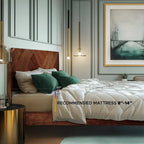 Bifrost Solid Wood Bed Frame With Headboard