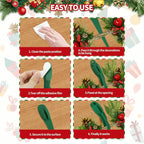 6/12/15pcs Christmas Wreath Hooks Set | Stretchable and Reusable Silicone Adhesive Hangers for Cloaks, Fireplace Stockings, and Wreath Hanging, No-Drill Invisible Installation, Strong Self-Adhesive, Durable Adhesive for Chris House Of Avana
