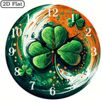 Wall Clock - Silent Wooden Round