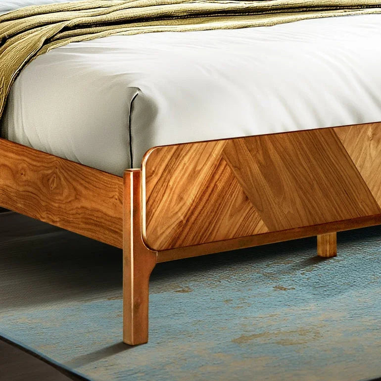 Bifrost Solid Wood Bed Frame With Headboard
