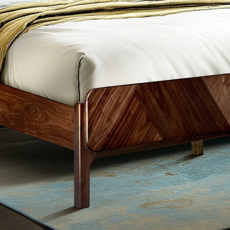 Bifrost Solid Wood Bed Frame With Headboard