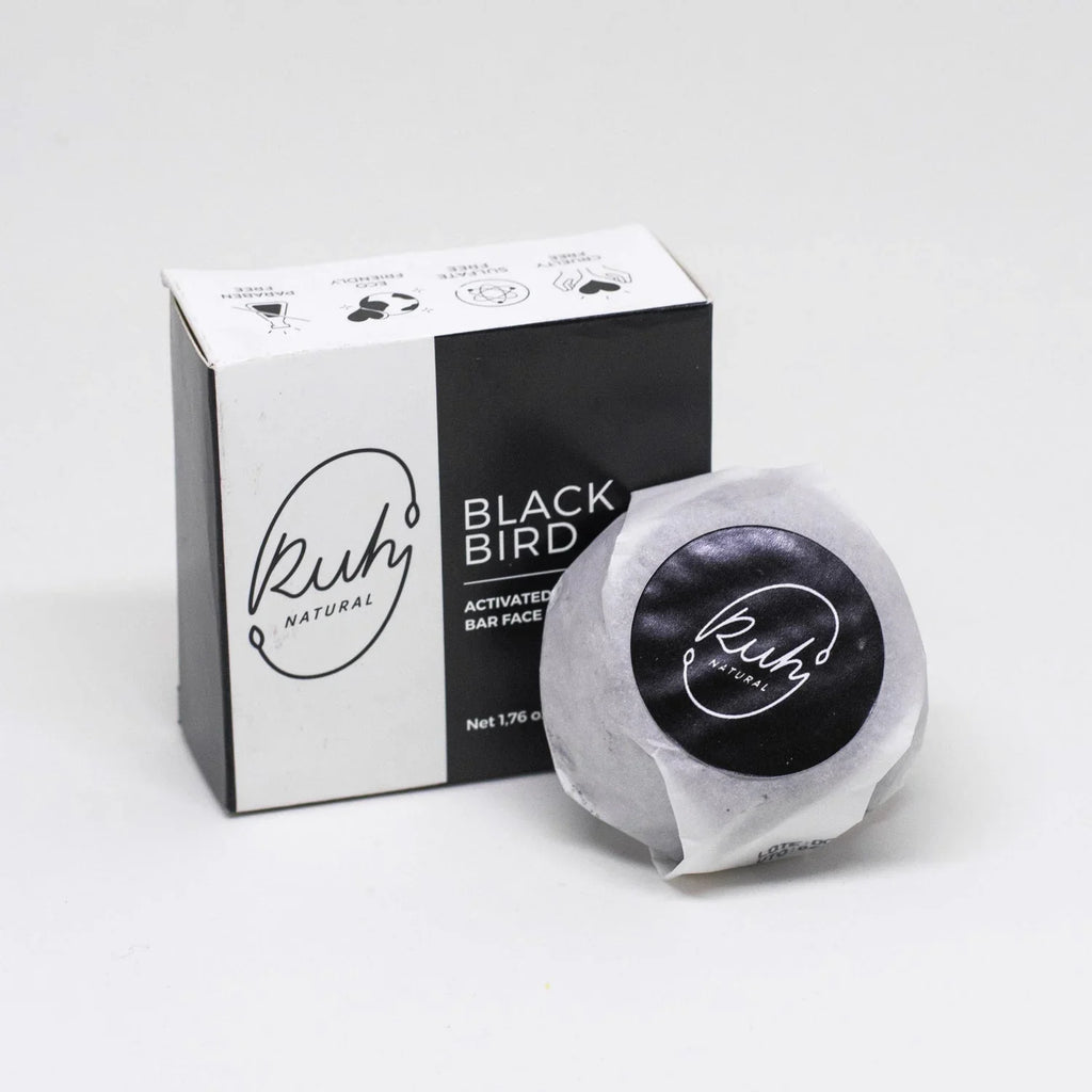 Activated Charcoal Bar Face Soap - Blackbird Porto Boutique