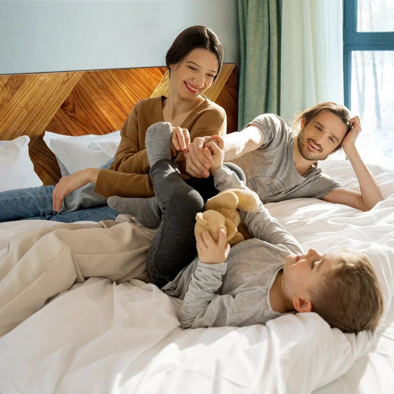 Bifrost Solid Wood Bed Frame With Headboard