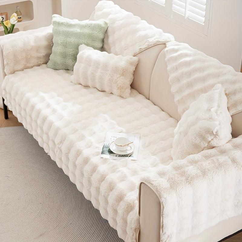 Molly Mutt Couch Cover - Soft, Cozy, and Non-Slip Plush Sofa Protector topspet