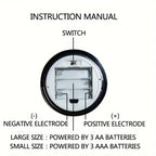 [Christmas Decorations] 7 Colorful Lights Large Christmas Tree Night Light | Crystal Diamond Design, Battery-Powered Indoor/Outdoor Decor for Home, Garden, Office, Party House Of Avana