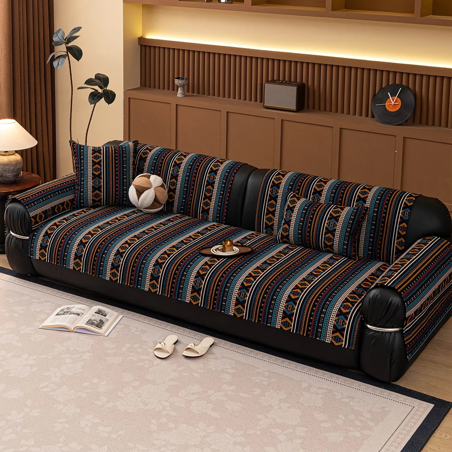 Sofa Cushion - Non-slip Chenille Geometric Multi-size