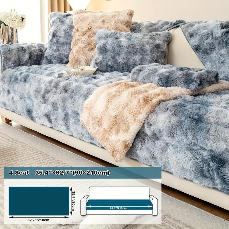 Luxurious Gradient Velvet Sofa Cover topspet