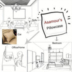 Pillow Covers - Zipper Cotton Beige Brown