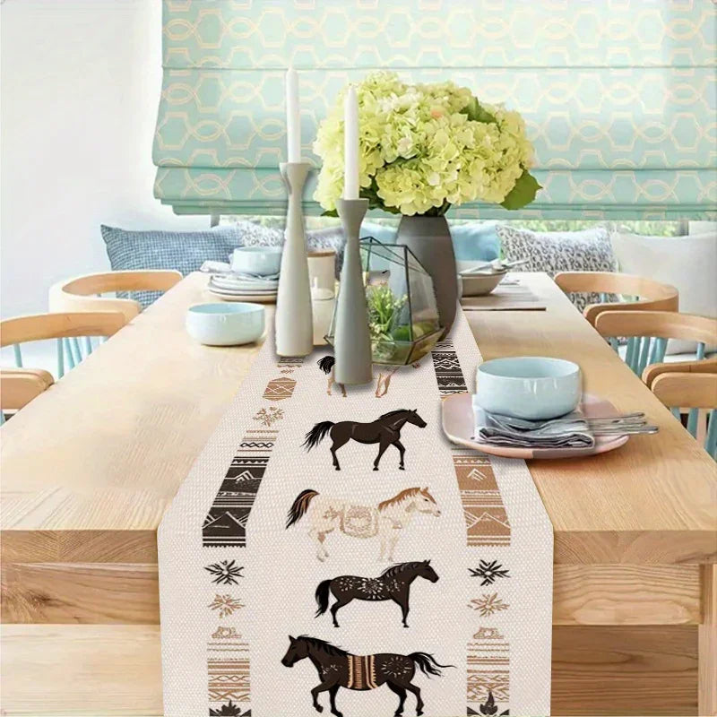 Table Runner - Rustic Polyester Western