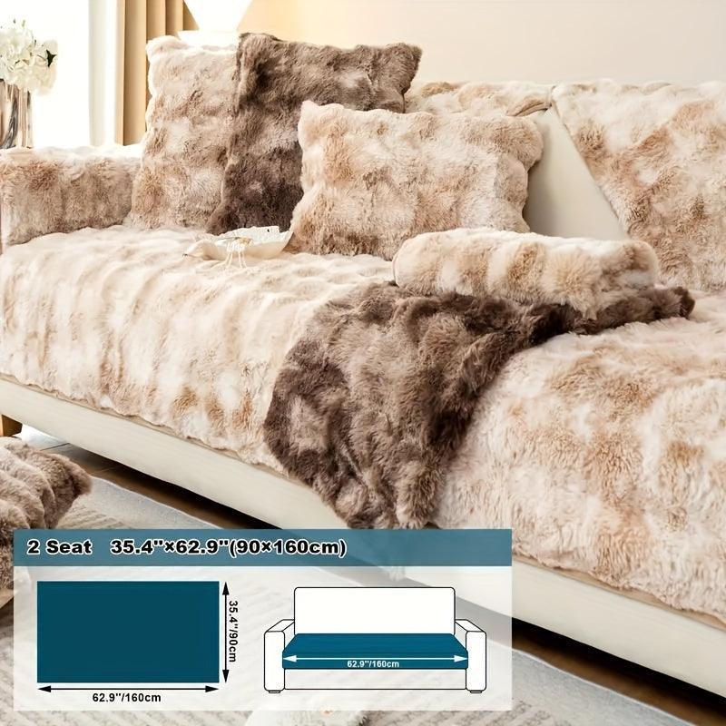 Luxurious Gradient Velvet Sofa Cover topspet