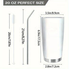Tumbler - Reusable Stainless Steel 20oz