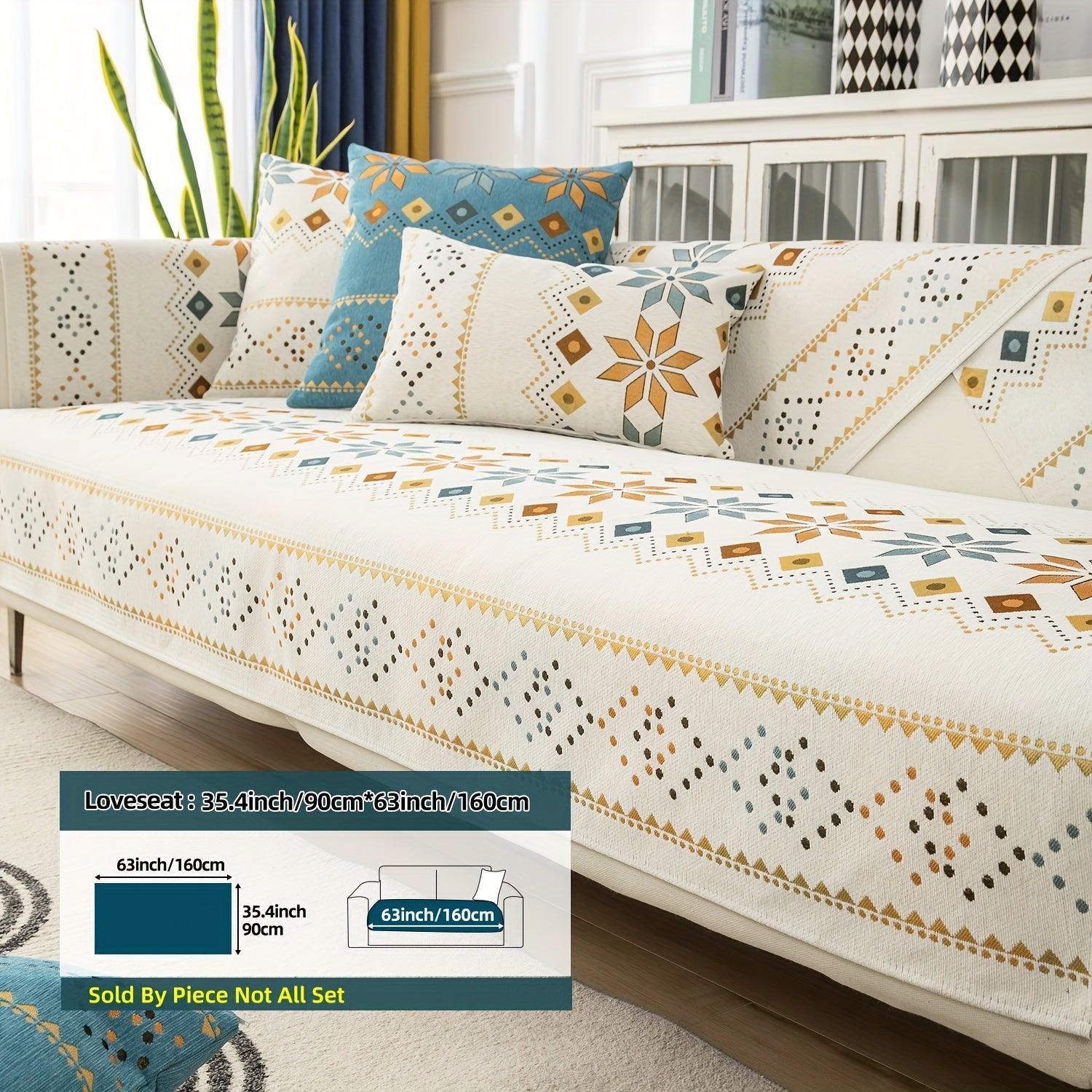 Stylish Bohemian Chenille Slipcovers for Couches topspet