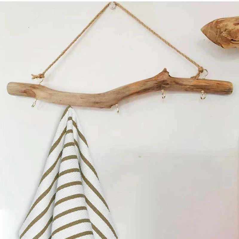 1 Piece Wooden Hook Driftwood Hook Vintage Decor Supplies Wood Color Easy To Use For Entryway Small Item Closet Melrose Home Design