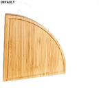 1 set bamboo cheese board with serving knives - multipurpose snack and charcuterie platter food-safe durable ideal for fruits nuts