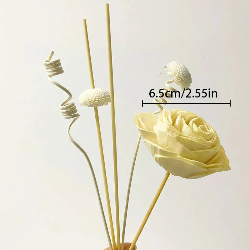 1 Set Diffuser Sticks Flower Aromatherapy Rattan No Fire Aroma Diffuser Sticks Home Living Room Aromatic Incense Supplies Melrose Home Design